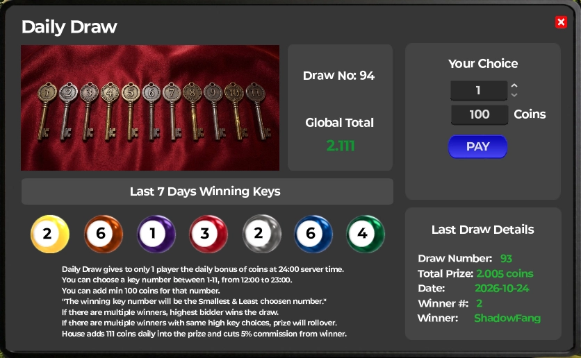 Daily Raffle